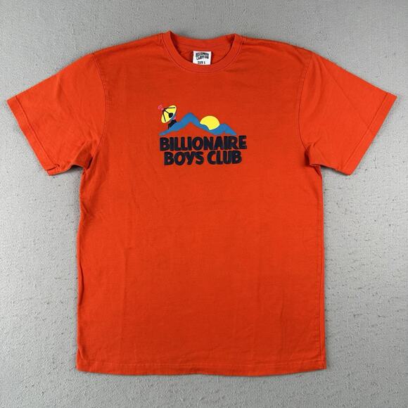 Billionaires Boys Club T Shirt Men’s Large Orange Short Sleeve Pull Over Graphic - Picture 1 of 16